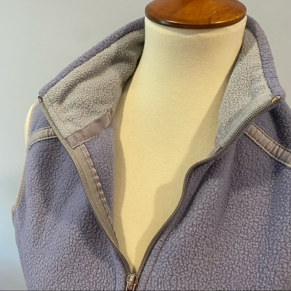 Vintage 1996 Patagonia Synchilla Purple Blue Gray Trim Fleece Zip Up Vest - Picture 2 of 12